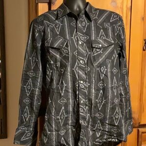 Men’s Rock & Roll Denim Long Sleeve Shirt